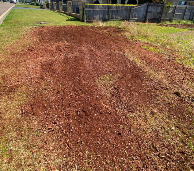 Area cleared and ready for what comes next.